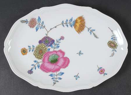 Anemones 11" Oval Serving Platter
