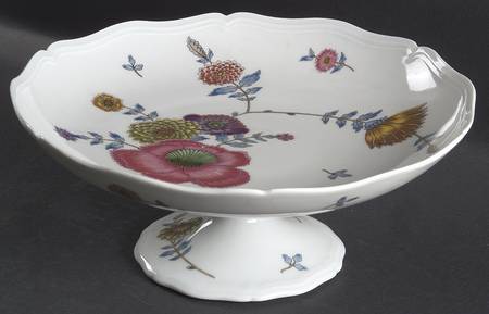 Anemones Round Compote (Height X Width)