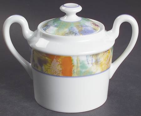 Arlequin Sugar Bowl & Lid