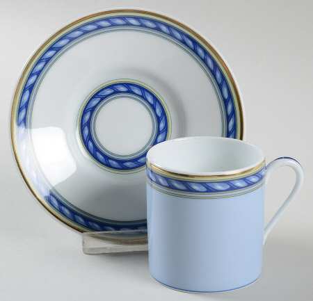 Biarritz Flat Demitasse Cup & Saucer Set