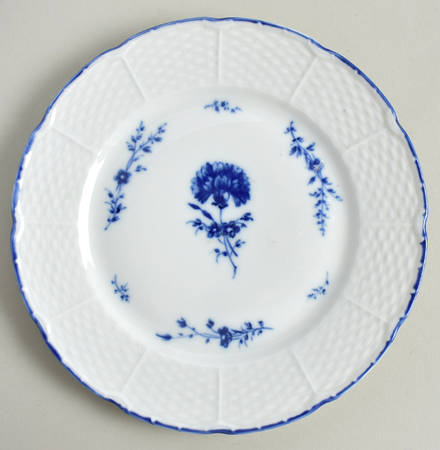 Blue Carnation Salad Plate
