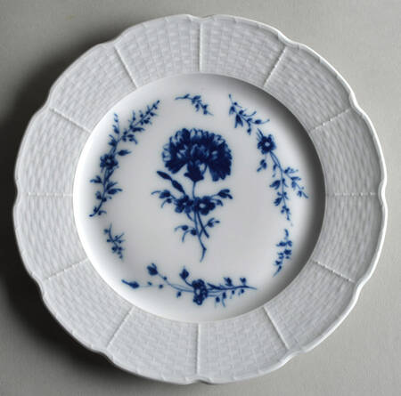 Blue Carnation Luncheon Plate