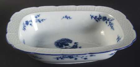 Blue Carnation 10" Oval Vegetable Bowl