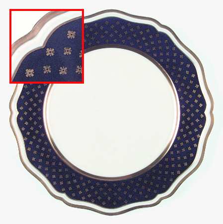Malmaison Cobalt Blue Dinner Plate