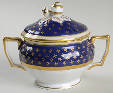 Malmaison Cobalt Blue Sugar Bowl & Lid