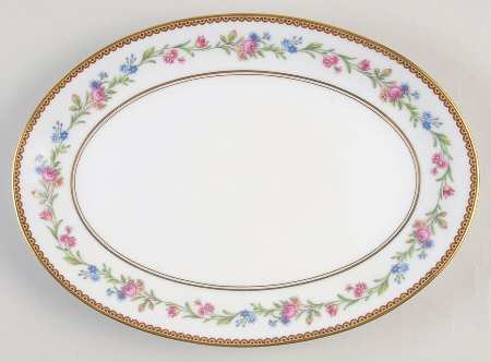 Country Flowers 11" Oval Serving Platter