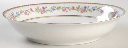 Country Flowers 9" Round Vegetable Bowl