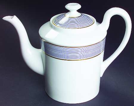 Crinoline Blue Coffee Pot & Lid