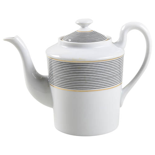 Crinoline Black Coffee Pot & Lid