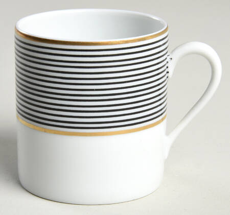 Crinoline Black Flat Demitasse Cup