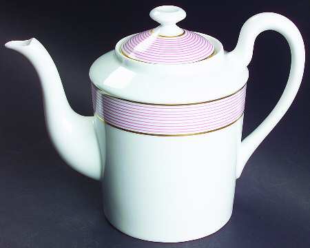 Crinoline Pink Coffee Pot & Lid