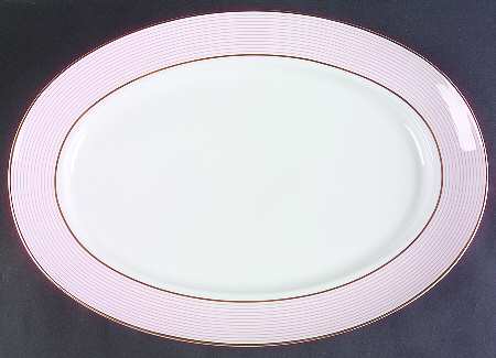 Crinoline Pink 16" Oval Serving Platter
