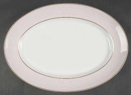 Crinoline Pink 14" Oval Serving Platter
