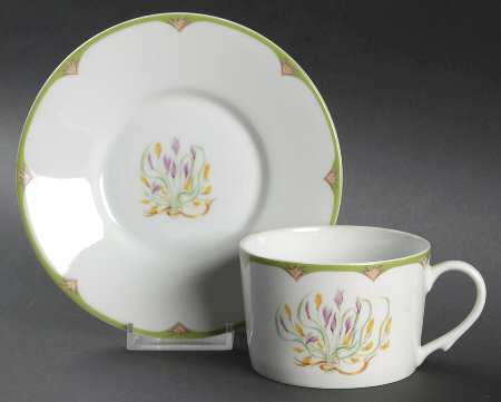 Crocus Flat Cup & Saucer Set