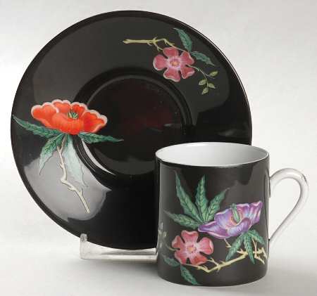 Dioranoir Flat Demitasse Cup & Saucer Set