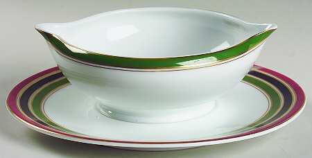 Diplomat 3 Gravy Boat with Attached Underplate