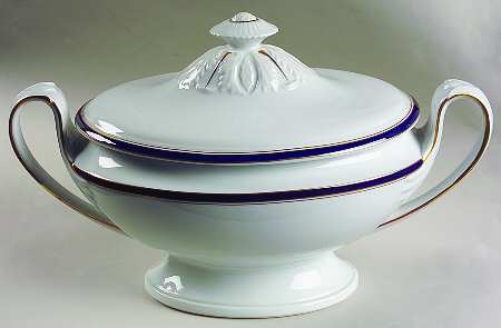Diplomat Blue Directoire Tureen & Lid