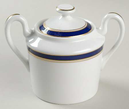 Diplomat Blue Sugar Bowl & Lid