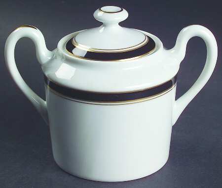 Diplomat Black Sugar Bowl & Lid