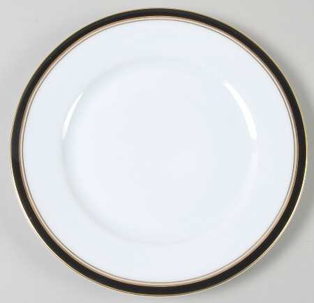 Diplomat Black Salad Plate