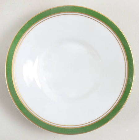 Diplomat Green Saucer for Demitasse Cup