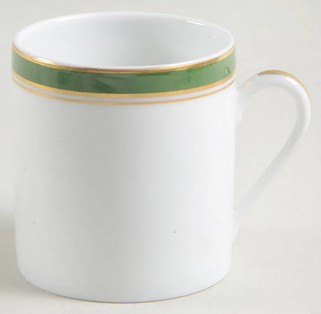 Diplomat Green Flat Demitasse Cup