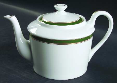 Diplomat Green Teapot & Lid
