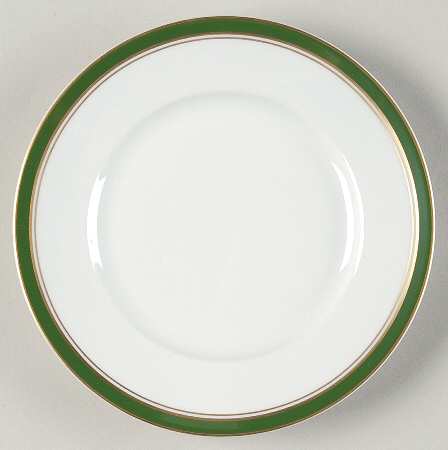 Diplomat Green Bread & Butter Plate