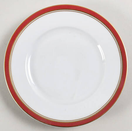 Diplomat Red Salad Plate