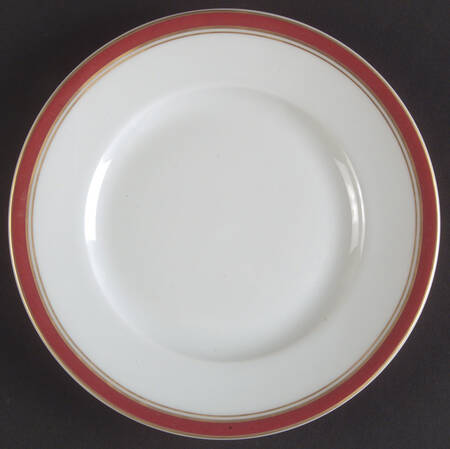 Diplomat Red Bread & Butter Plate