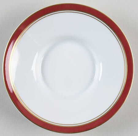 Diplomat Red Saucer for Demitasse Cup