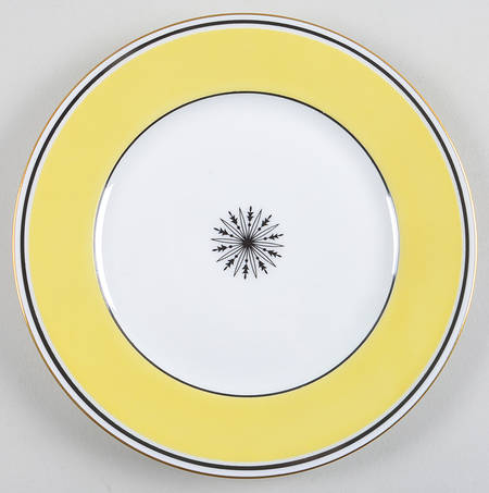 Directoire Yellow Salad Plate