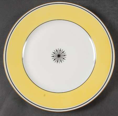 Directoire Yellow Luncheon Plate