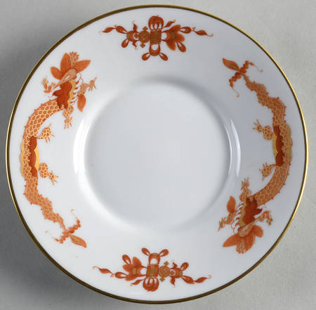 Dragon Red (White) Saucer