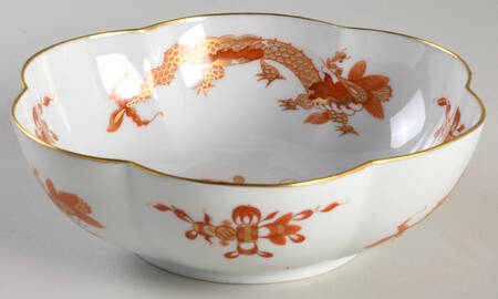 Dragon Red (White) 10" Melon Bowl