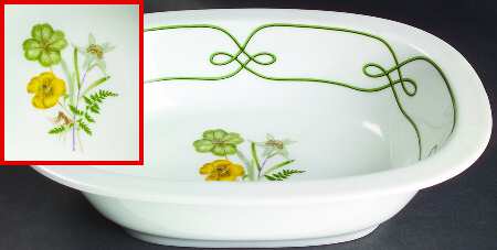Edelweiss 9" Oval Vegetable Bowl