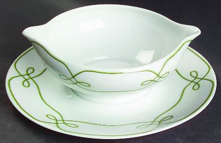 Edelweiss Gravy Boat with Attached Underplate