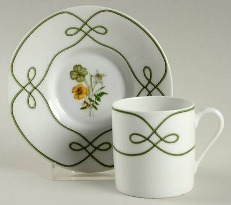 Edelweiss Flat Demitasse Cup & Saucer Set