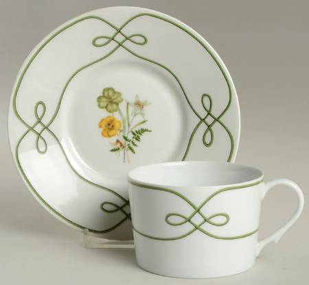 Edelweiss Flat Cup & Saucer Set