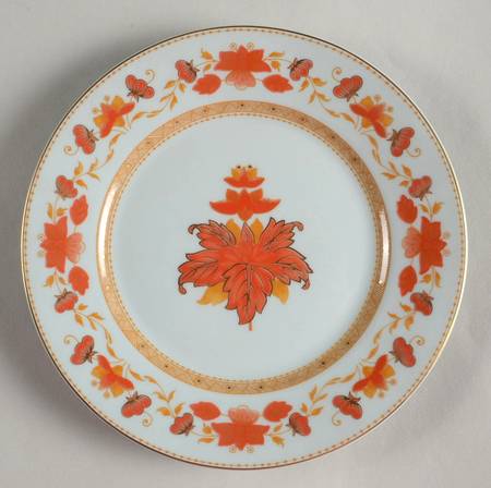 Fleur Chinoise Celadon Salad Plate