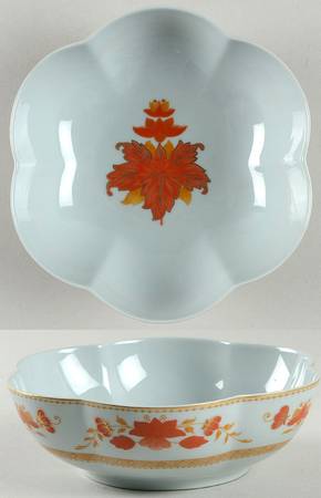 Fleur Chinoise Celadon Large Melon Bowl