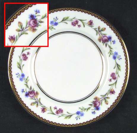 Country Flowers Salad Plate