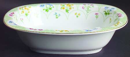 Fleurs D' Ete 9" Oval Vegetable Bowl