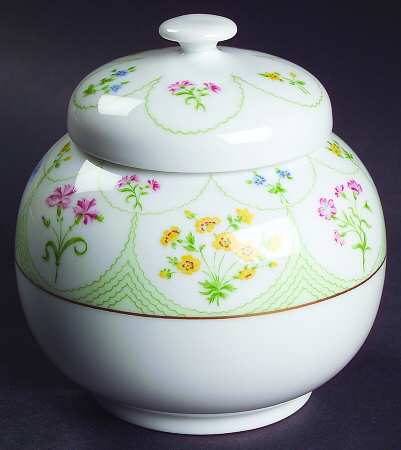 Fleurs D' Ete Sugar Bowl & Lid