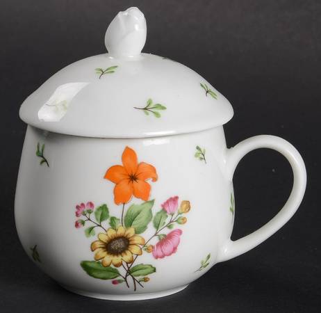 Guirlandes 2 Pc Pot de Creme w/Lid & Base