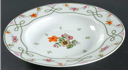 Guirlandes Large Rim Soup Bowl