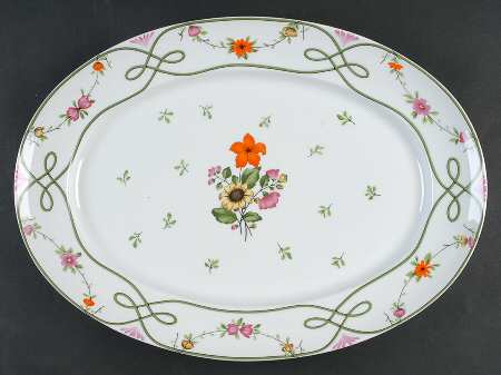 Guirlandes 16" Oval Serving Platter