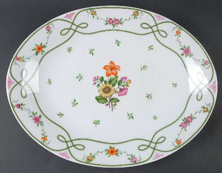 Guirlandes 15" Oval Serving Platter