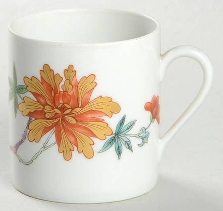 Hanoi (White Background) Flat Demitasse Cup by Ceralene