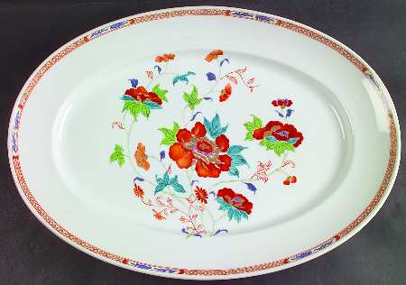 Hokusai  16" Oval Serving Platter
